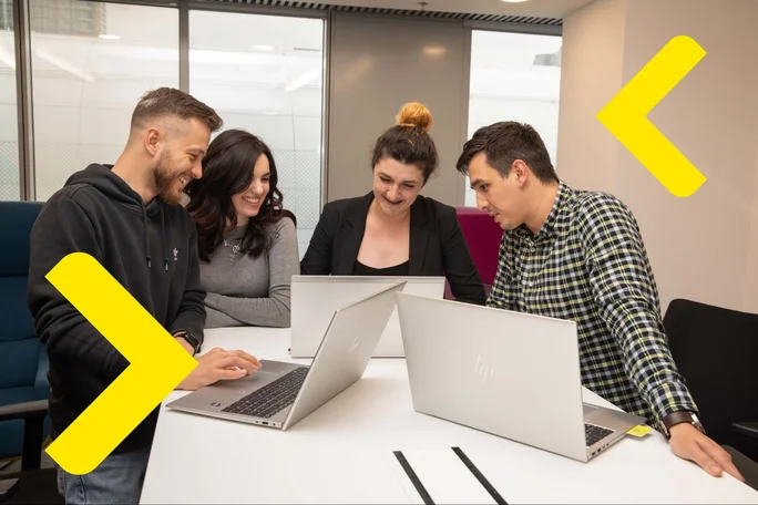 Raiffeisen Tech Kosovo Building colleagues all together in an office environment